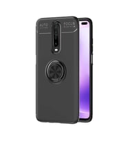 Xiaomi Poco X2 Kılıf Yüzüklü Magnetli Ravel Case (Siyah)