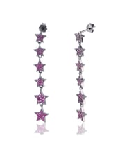 EMILIANO JEWELLERY 925 AYAR GÜMÜŞ SIRALI YILDIZ KÜPE