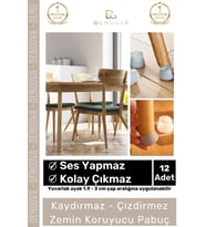 #MasaPabucu Silikon Sandalye Masa Mobilya Koruyucu Kaydırmaz Zemin Çizilmez Pabuç Ayak Kılıf 12 Adet