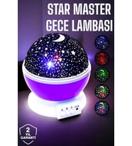 Çocuklara Özel Yıldızlı Gece Lambası