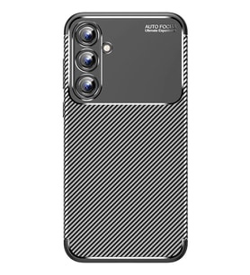 Samsung Galaxy A15 4G Uyumlu Kılıf Auto Focus Karbon Kapak - Siyah