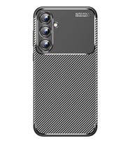 Samsung Galaxy A15 4G Uyumlu Kılıf Auto Focus Karbon Kapak - Siyah