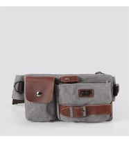 Ççs London 31459 Kanvas Bel Çantası Gri