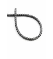 Hematit Doğal Taş Mat Gri Küp Kesim 4x4mm Dizi