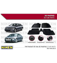 Volkswagen Passat B7 Havuzlu 3D Paspas Niken Siyah 2010-2015 Arası