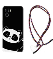 Vivo Y15S Y32 Y33S Y51 Y53S Kılıf Boyun Asklı Rasta Silikon Bay Bay Panda 1784