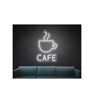 CAFE Yazılı ve Şekilli Neon Tabela