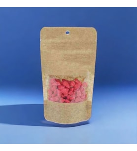 Kraft Pencereli Doypack 85x145 mm 10 li Paket