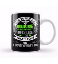 I Love Being a Nurse Anesthetist CRNA Kupa Bardak Porselen
