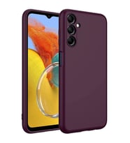 Galaxy A35 Kılıf Mara Lansman İç Yüzeyi Kadife Kılıf (Koyu Mor)