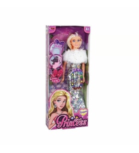 Renk Değiştiren Pullu Princess Bebek 29 cm - Yumuşak Et Bebek