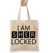 I Am Sher Locked Sherlock Holmes Gun Bez Çanta Uzun Saplı