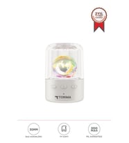 Bluetooth Hoparlör Rgb Işıklı Kablosuz Hoparlör D73 Beyaz