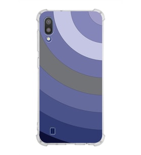 Samsung Galaxy M10  Köşe Korumalı Antişok Kapak Renk Cümbüşü Tasarımlı  Silikon Kılıf (Şeffaf)