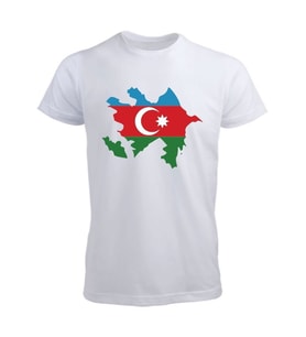 Azerbaycanlı Tişört (Düz Beyaz)