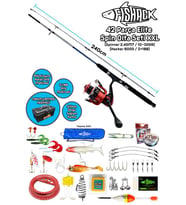Fishack 42 Parça Elite Spin At-Çek Deniz ve Göl Olta Seti XXL - 2.40MT / 10-30GR
