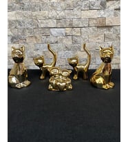 5'li Kedi Köpek Kalpli Ayıcık Hediyelik Dekoratif Obje