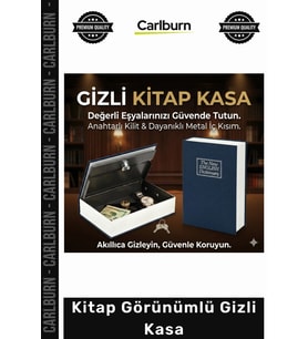 Özel Üretim Emniyetli Çelik Sözlük Anahtarlı Ofis Ev Taşınabilir Sağlam Kitap Görünümlü Gizli Kasa