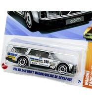 Hot Wheels Volvo 240 Drift Wagon (Jbb40) – Vagons Familiales Serie 3/5, 1:64 Model Araba, Volvo & Mi (Çok Renkli)