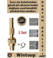 #HortumBaşlığı Bahçe Araba Yıkama Su Jeti Nozul Aparatı Ayarlanabilir Yüksek Basınçlı Hortum Başlığı
