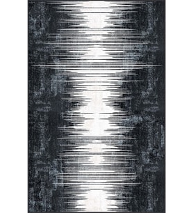 Eliana Home Baskılı, Yıkanabilir Kaymaz Taban Salon Halısı LNA0469 100x150 cm (Siyah)