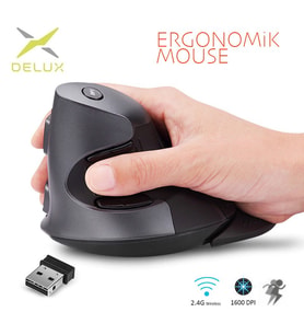 Delux M618GX Ergonomik Dikey 6 Tuşlu Kablosuz Optic Mouse
