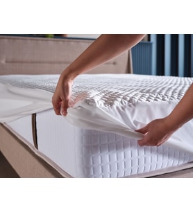 Cooler Sıvı Geçirmez Fitted Alez 150x200cm (Beyaz)