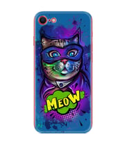 Apple iPhone 5 6 7 8 Plus Se XR Kılıf Desemli Silikon Super Meow 1715