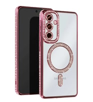 Newface Samsung Galaxy S25 Edge Joke Simli Magneticsafe Kılıf - Pembe