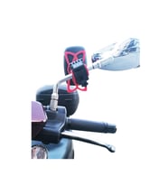 Vespa - Piaggio Uyumlu Aynaya Montaj Kıskaçlı Motosiklet Telefon Tutucu
