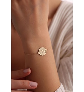 Kişiye Özel Horus'un Gözü Bileklik 925K Gümüş (Gold)