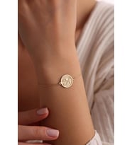 Kişiye Özel Horus'un Gözü Bileklik 925K Gümüş (Gold)