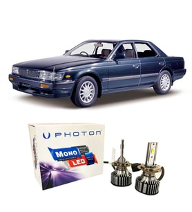 Nissan Laurel Led Xenon Uzun + Kısa Far Ampulü H4 Mono Yeni Seri Beyaz