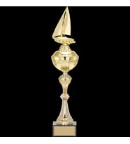 ODAK KUPA - Figürlü Kupalar - Yelken Figürlü Kupalar FG-061 A - 53 cm