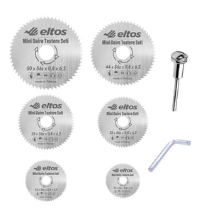 ELTOS MİNİ DAİRE TESTERE SETİ 7'Lİ MTD007