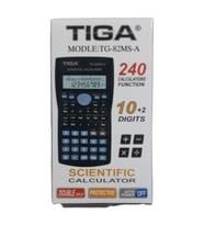 Tiga Bilimsel Fonksiyonlu Hesap Makinesi TG-82MS-A 12 HANE (Siyah)