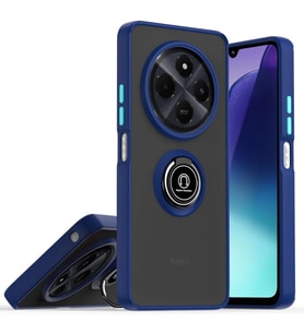 Realme C75 4g Kılıf Montreal Yüzüklü Silikon Kapak - Lacivert