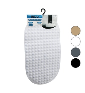 OVAL - PLASTİK KABARTMA TOP DESENLİ - RENKLİ 63PCS VANTUZLU KAYDIRMAZ BANYO - KÜVET PASPASI 34X65CM GO-53-vice 00611