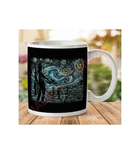 Star Wars Van Gogh Starry Wars Iki Tarafı Baskılı Kupa Bardak