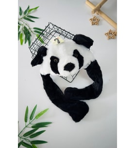 Miniğimin Cicileri Panda Kulaklı Hareketli Kulaklı Eğlenceli Çocuk Kulaklık - Siyah