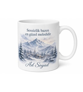Ardahan Kar Sessizliği Baskılı Kupa Bardak - Özel Tasarım Hediye