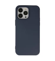 Apple İphone 14 Pro Kılıf Nano İçi Kadife Silikon - Lacivert