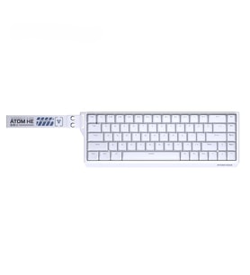 FANTECH MK811 ATOM HE68 White Magnetic Emerald Switch 8K Hz Hall Effect İngilizce Gaming Klavye