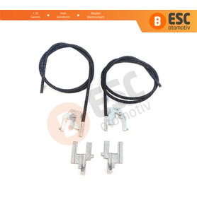 Renault Megane MK1 Scenic MK1 için Elektrikli Sunroof Sağ Sol Kızak Halat ve Metal Ayak Seti