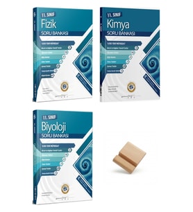 11. Sınıf Fizik Kimya ve Biyoloji Bilgi Sarmal Soru Bankası + Telefon Standı