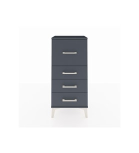 Arges Komodin 4 Çekmeceli 44x30x96 Antrasit-Antrasit