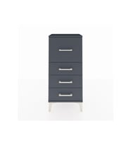 Arges Komodin 4 Çekmeceli 44x30x96 Antrasit-Antrasit