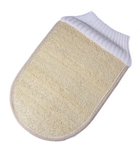 Lionesse Spa Masaj Etkili Doğal Banyo Eldiven Lifi (R-432) (Bej)