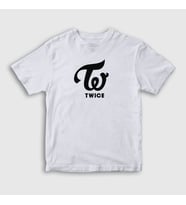 Presmono Unisex Çocuk Beyaz Logo V2 K-Pop Twice T-Shirt 280980tt (Beyaz)