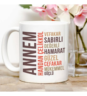 Kişiye Özel Annem Kahve Kupası
